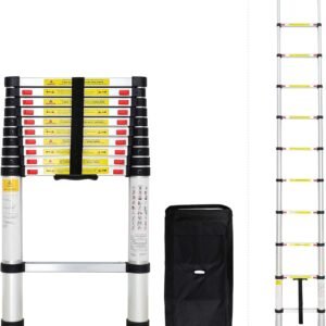 Todeco - Echelle Telescopique, Échelle Pliable - Charge maximale: 150 kg - Standards/Certifications: EN131 - 3,2 mètre(s), Sac de transport OFFERT, EN 131