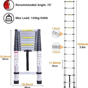 Échelle Télescopique Lucn 3,8M : Test Complet et Retour d’Expérience