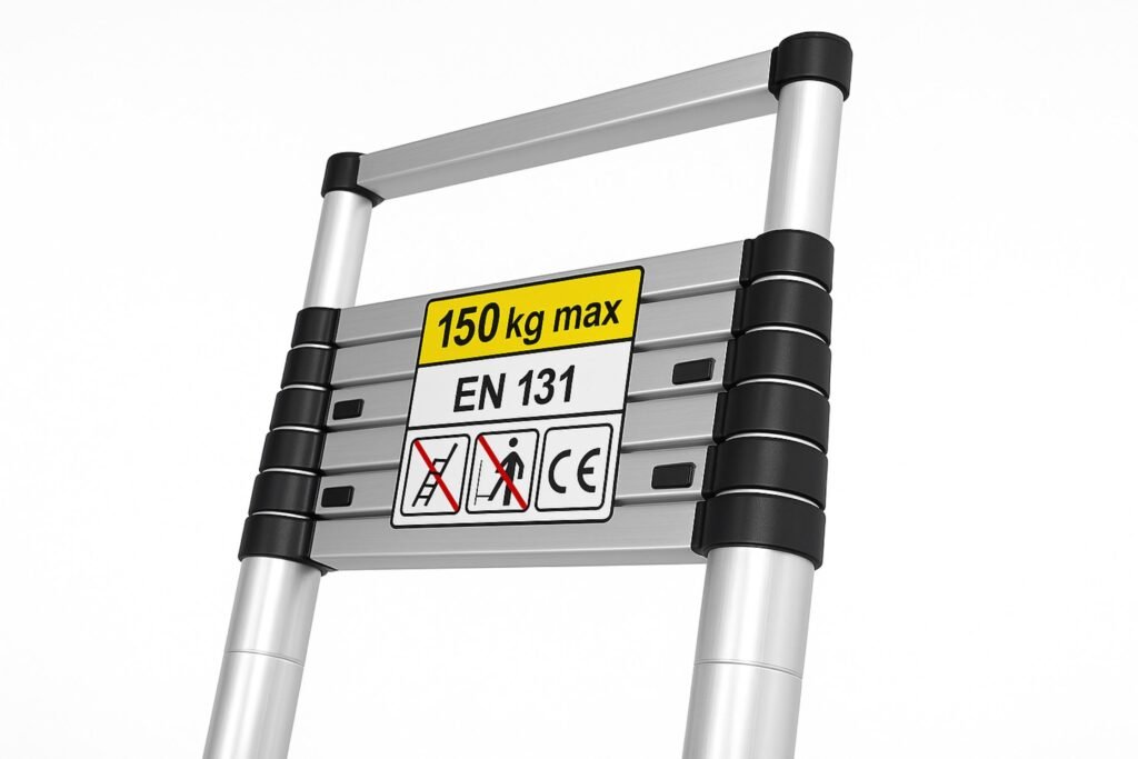 Limite de charge 150 kg selon norme EN 131