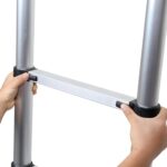 Avis Lospitch Échelle télescopique Pliable en Aluminium avec Crochet, 2,6 m